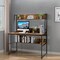 Costway 47'' Computer Desk w/ 3 Storage Cubes & Open Bookcase Home Office